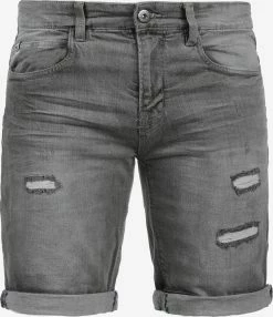 Indicode Jeans Denim Shorts Regular Broek Hallow Heren Grijs / Lichtgrijs