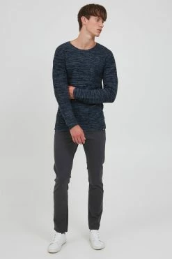 Indicode Jeans Crewneck Truien Trui Bayne Heren Blauw -Indicode Jeans Verkoop 2023 60d858e8cabc939772040c266f947483