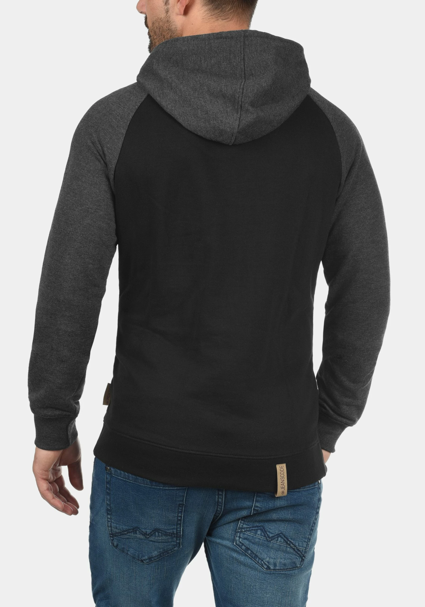 Indicode Jeans Hoodies Sweatshirt Elliot Heren Zwart 5 Indicode Jeans Hoodies Sweatshirt Elliot Heren Zwart - Afbeelding 3