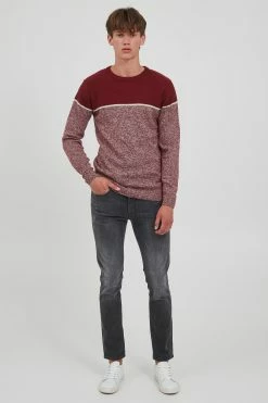 Indicode Jeans Crewneck Truien Trui LYNN Heren Rood -Indicode Jeans Verkoop 2023 63bd8bb45d62c0db28c7c0a599f0c1aa