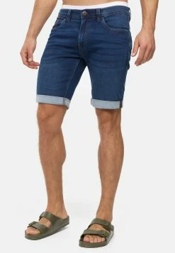 Indicode Jeans Denim Shorts Regular Jeans Delmare Heren Donkerblauw -Indicode Jeans Verkoop 2023 646f1d9012b412d8065effab7f750bee