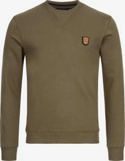 Indicode Jeans Sweatshirts Sweatshirt Heren Olijfgroen