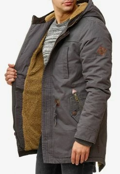 Indicode Jeans Parkas Winterparka Barge Heren Basaltgrijs -Indicode Jeans Verkoop 2023 6587b8bcba069b2a9f662a10da5484be