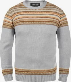 Indicode Jeans Crewneck Truien Trui Lurdes Heren Grijs