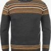 Indicode Jeans Crewneck Truien Trui Lurdes Heren Antraciet