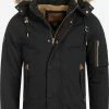 Indicode Jeans Winterjassen Winterjas Pennington Heren Zwart