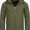 Indicode Jeans Winterjassen Winterjas Circus Heren Olijfgroen