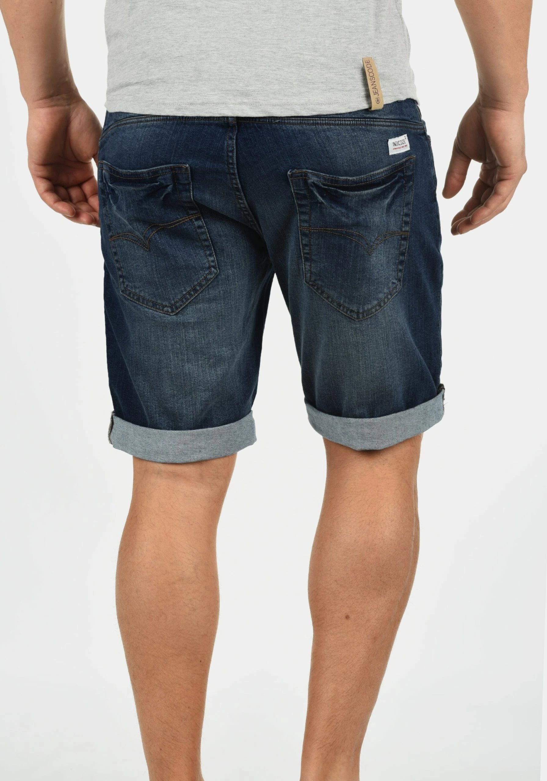 Indicode Jeans Denim Shorts Regular Broek Hallow Heren Blauw / Donkerblauw 6 Indicode Jeans Denim Shorts Regular Broek Hallow Heren Blauw / Donkerblauw - Afbeelding 4
