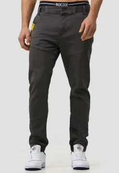 Indicode Jeans Pantalons Tapered Broek Zannes Heren Grijs -Indicode Jeans Verkoop 2023 683616b0aaed5ecb06d939719044c973