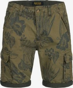 Indicode Jeans Cargo Shorts Regular Cargobroek Albert Heren Kaki