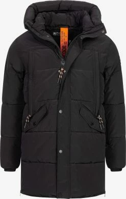 Indicode Jeans Parkas Winterparka Kasper Heren Zwart