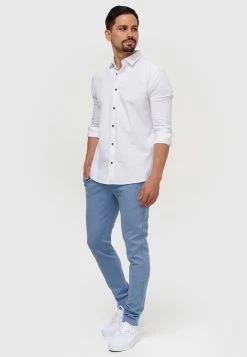 Indicode Jeans Chinos Regular Chino Rodekro Heren Lichtblauw -Indicode Jeans Verkoop 2023 6e5a66e06960fb387e71e5c5bbcc200c