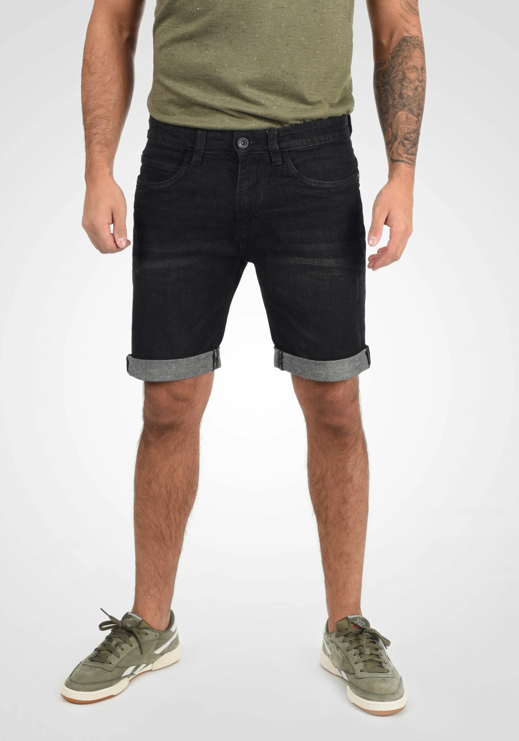 Indicode Jeans Denim Shorts Regular Jeans Quentin Heren Zwart 4 Indicode Jeans Denim Shorts Regular Jeans Quentin Heren Zwart - Afbeelding 2