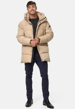 Indicode Jeans Parkas Winterparka Kasper Heren Beige -Indicode Jeans Verkoop 2023 6f77f025573e1ffd0e3c060919a60470