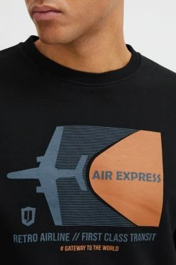 Indicode Jeans Sweatshirts Sweatshirt Heren Zwart -Indicode Jeans Verkoop 2023 705201c648ef8b5cc627a3e4b4fdc03e