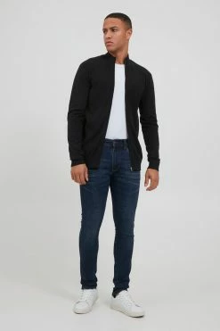 Indicode Jeans Vesten Gebreid Vest Ernoldo Heren Zwart -Indicode Jeans Verkoop 2023 7154f6f7f88d4ef9ea890a361df55f72