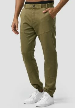 Indicode Jeans Pantalons Tapered Broek Zannes Heren Groen -Indicode Jeans Verkoop 2023 722ee8bf5cd97a17f87b49dbb08673d1