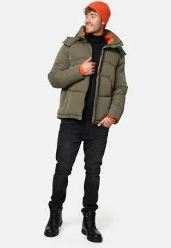 Indicode Jeans Winterjassen Winterjas Dunlap Heren Olijfgroen -Indicode Jeans Verkoop 2023 733ce4371357dab5c27c9956e379d653