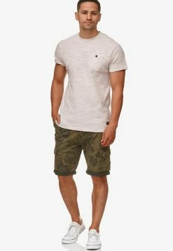 Indicode Jeans Cargo Shorts Regular Cargobroek Albert Heren Kaki -Indicode Jeans Verkoop 2023 735b7699178e4b3069a6d510bc3abf06