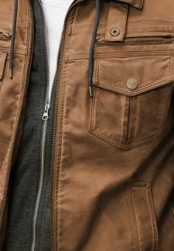 Indicode Jeans Leren Jassen Tussenjas Aaron Heren Bruin -Indicode Jeans Verkoop 2023 76bdac528f9b277997a4777d429ef14c