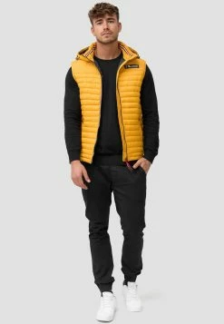 Indicode Jeans Bodywarmers Bodywarmer Leach Heren Geel -Indicode Jeans Verkoop 2023 785fb8f40402504e64be17bf4208c619