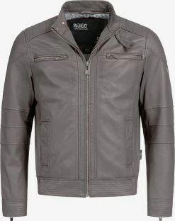 Indicode Jeans Leren Jassen Tussenjas Germo Heren Basaltgrijs