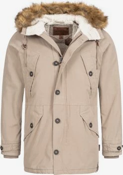 Indicode Jeans Parkas Winterparka Fann Heren Beige