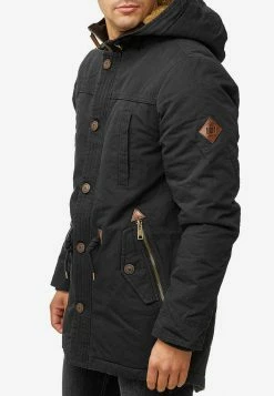 Indicode Jeans Parkas Winterparka Barge Heren Zwart Gemêleerd -Indicode Jeans Verkoop 2023 79d93724035c866ae42948c21243bd59