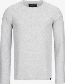 Indicode Jeans Crewneck Truien Trui Loakim Heren Wit Gemêleerd