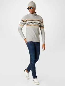 Indicode Jeans Coltruien Trui Tarly Heren Lichtgrijs -Indicode Jeans Verkoop 2023 7cd43892d49e6767691e471b4891ae27