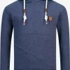Indicode Jeans Hoodies Sweatshirt Meza Heren Duifblauw