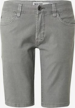 Indicode Jeans Shorts Slimfit Broek Ayman Heren Stone Grey