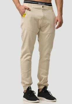 Indicode Jeans Pantalons Tapered Broek Zannes Heren Beige -Indicode Jeans Verkoop 2023 7f1616cf367b6c33b37fac37472a5c23