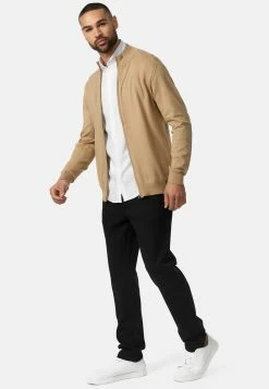 Indicode Jeans Vesten Gebreid Vest Lau Heren Beige -Indicode Jeans Verkoop 2023 808419696c1bda421f226da95965c6af