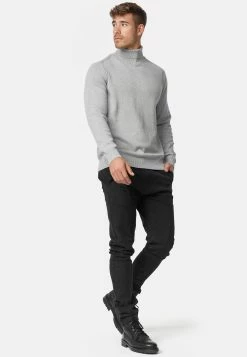 Indicode Jeans Coltruien Trui Heren Lichtgrijs -Indicode Jeans Verkoop 2023 80ffd5485c27491e2ce95895fc4783c3