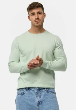 Indicode Jeans Crewneck Truien Trui Gamal Heren Lichtblauw -Indicode Jeans Verkoop 2023 812baccbe7ab33878777a3b25848b7bb
