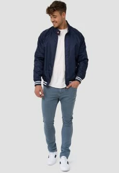 Indicode Jeans Tussenjassen Tussenjas Ayser Heren Donkerblauw -Indicode Jeans Verkoop 2023 81d9540dbf7df42e55bfa9ba188db2d6