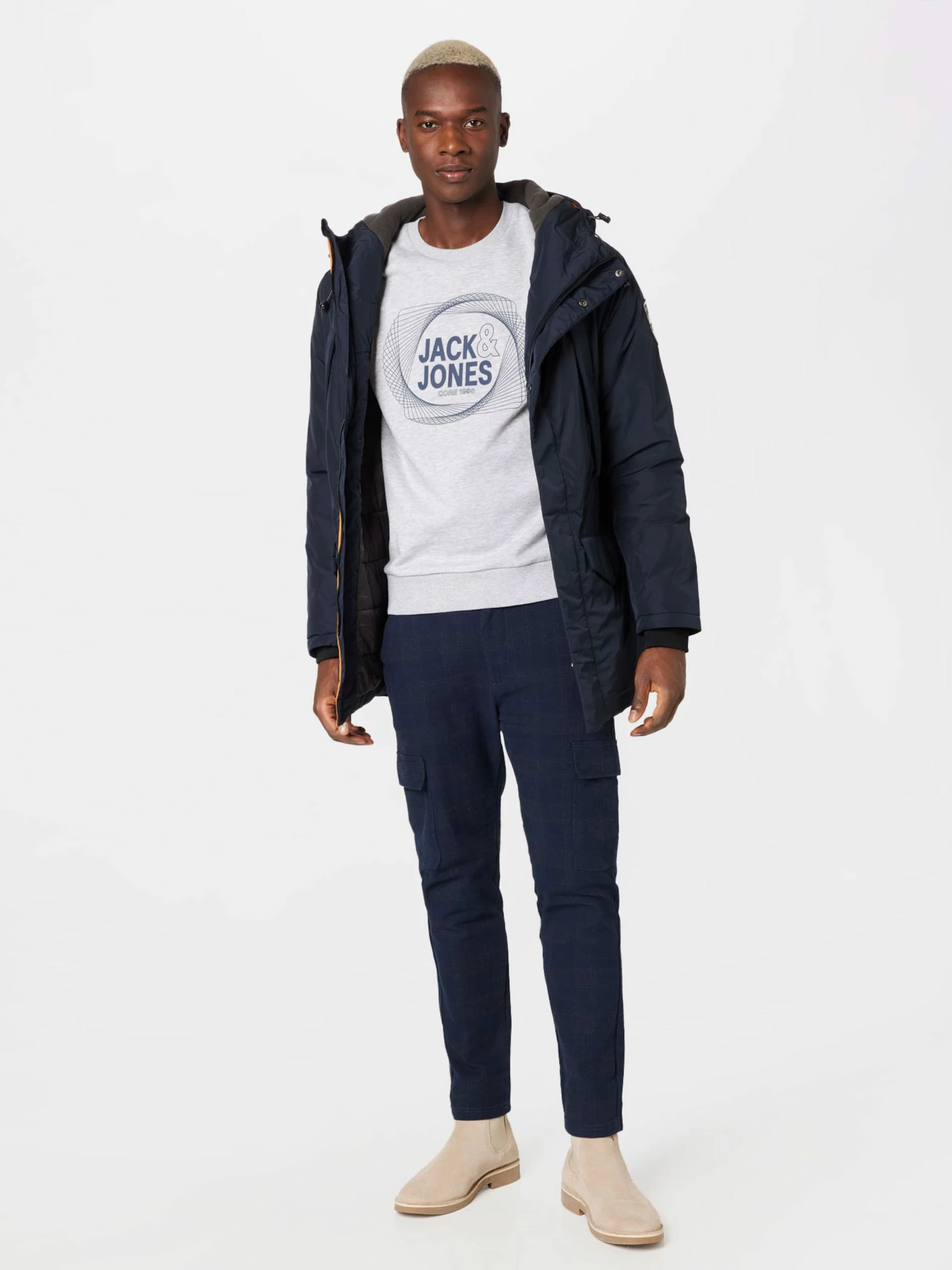 Indicode Jeans Tussenjassen Tussenparka Heren Navy 7 Indicode Jeans Tussenjassen Tussenparka Heren Navy - Afbeelding 5