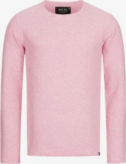 Indicode Jeans Crewneck Truien Trui Loakim Heren Roze Gemêleerd