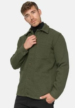 Indicode Jeans Tussenjassen Tussenjas Thanasis Heren Groen -Indicode Jeans Verkoop 2023 83818ddc8f28c939a7ef1f27d83d0b71