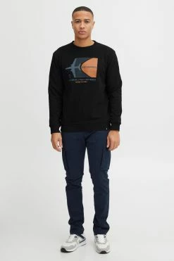 Indicode Jeans Sweatshirts Sweatshirt Heren Zwart -Indicode Jeans Verkoop 2023 863f5abe5f6de887b39d572f589c2bc5