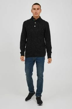 Indicode Jeans Coltruien Trui Benat Heren Zwart -Indicode Jeans Verkoop 2023 870240c7463db739a3bff1d1a434f25f