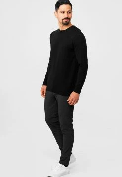 Indicode Jeans Crewneck Truien Trui Benjamin Heren Zwart -Indicode Jeans Verkoop 2023 87cf01b272c086febc40268f598fe3a1