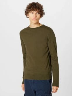 Indicode Jeans Crewneck Truien Trui Heren Olijfgroen -Indicode Jeans Verkoop 2023 884505d7743b43649c78ce9f7f2d5556