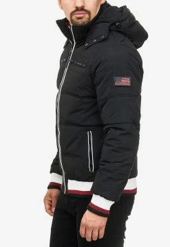 Indicode Jeans Winterjassen Winterjas Marlon Heren Zwart -Indicode Jeans Verkoop 2023 8890aeda8923d8eb2025646bd0f9128c