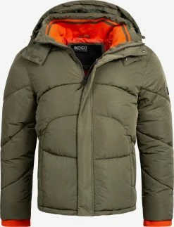 Indicode Jeans Winterjassen Winterjas Dunlap Heren Olijfgroen