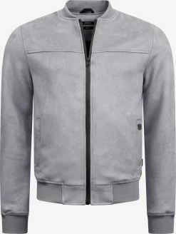 Indicode Jeans Leren Jassen Tussenjas Ibon Heren Grijs