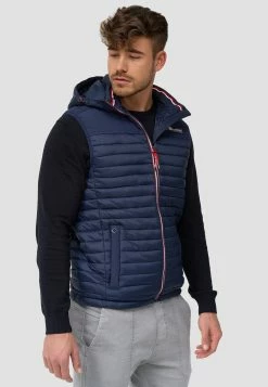 Indicode Jeans Bodywarmers Bodywarmer Leach Heren Donkerblauw -Indicode Jeans Verkoop 2023 8a2616e5d47772c936d3b634f4a4de4a
