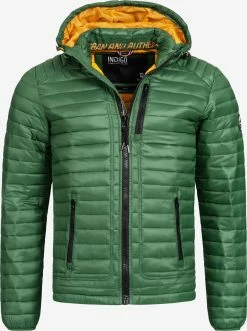 Indicode Jeans Tussenjassen Tussenjas Heren Donkergroen