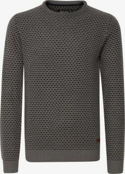 Indicode Jeans Crewneck Truien Trui Coppler Heren Grijs